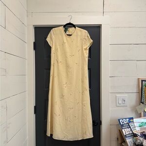 Ralph Lauren Classic Yellow Floral Slip Dress